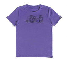Load image into Gallery viewer, SOUND Clothing-organic-cotton-purple-t-shirt-festival-music-producer-clothing