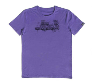 SOUND Clothing-organic-cotton-purple-t-shirt-festival-music-producer-clothing